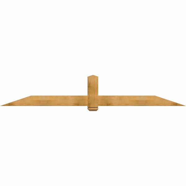 Ekena Millwork Eugene Rough Sawn Timber Gable Bracket, Western Red Cedar, 108"W x 18"H x 6"D x 6"F, 4/12 Pitch GBW108X18X0606EUG00RWR - main